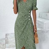 Judith | Sukienka V-Neck Fresh Bloom