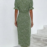Judith | Sukienka V-Neck Fresh Bloom