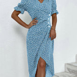 Judith | Sukienka V-Neck Fresh Bloom
