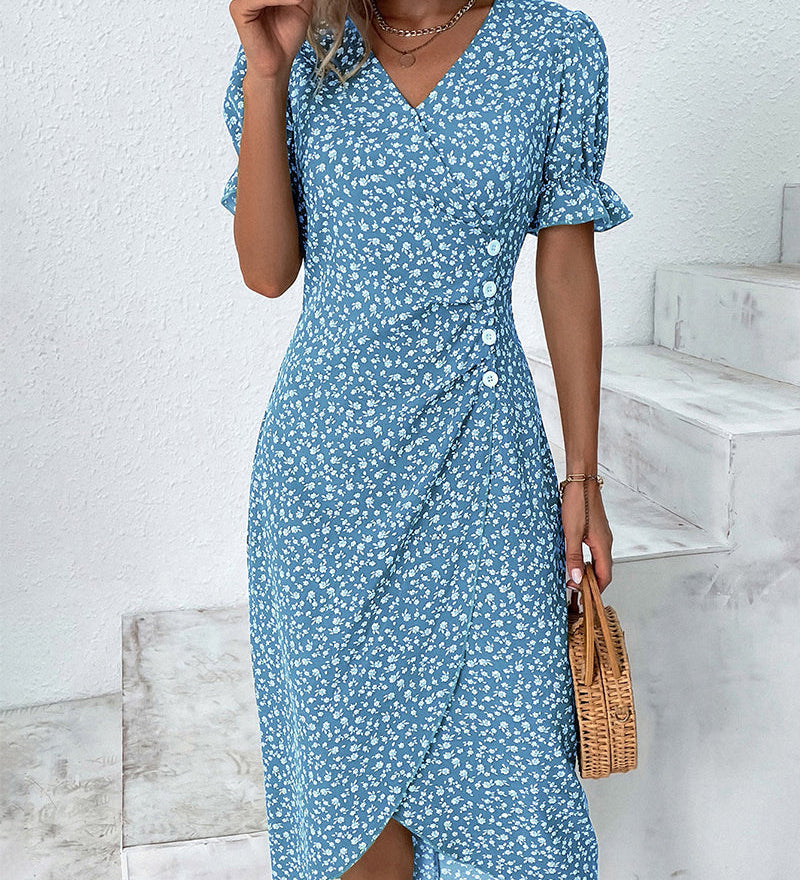 Judith | Sukienka V-Neck Fresh Bloom
