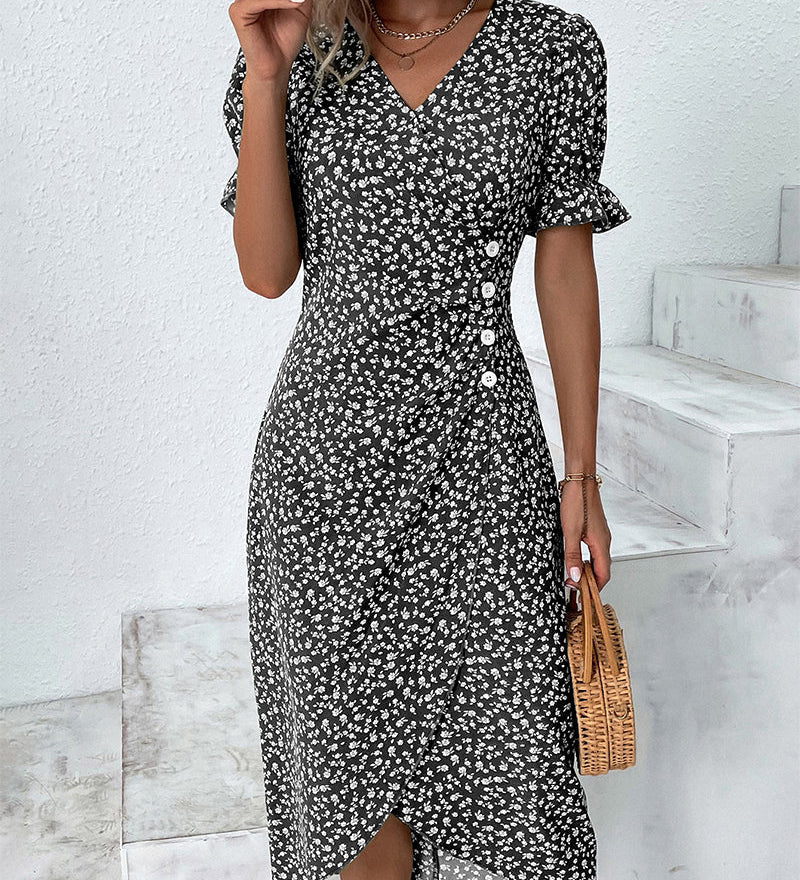 Judith | Sukienka V-Neck Fresh Bloom