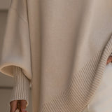Evelyne – Elegancki sweter z asymetrycznym dołem