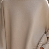 Evelyne – Elegancki sweter z asymetrycznym dołem