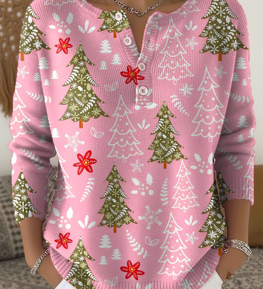 Kalira – Świąteczny sweter z guzikami