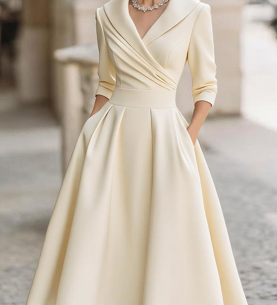 Dharmay | Elegancka sukienka midi