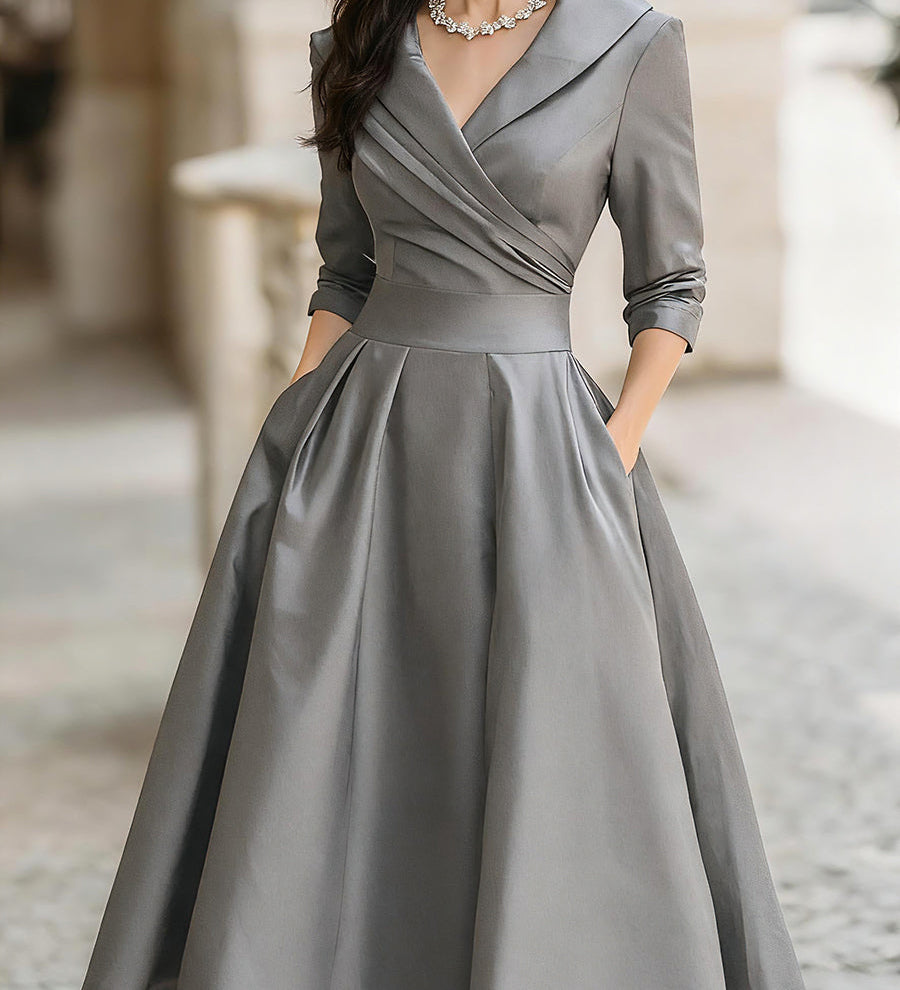 Dharmay | Elegancka sukienka midi
