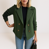 Martine™ - Elegancka Kurtka z Dzianinowymi Rękawami