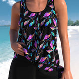 Helena | Stylowy zestaw tankini w kwiaty dla kobiet