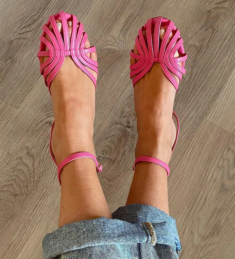 Petra | Złote sandały biżuteryjne