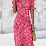 Judith | Sukienka V-Neck Fresh Bloom
