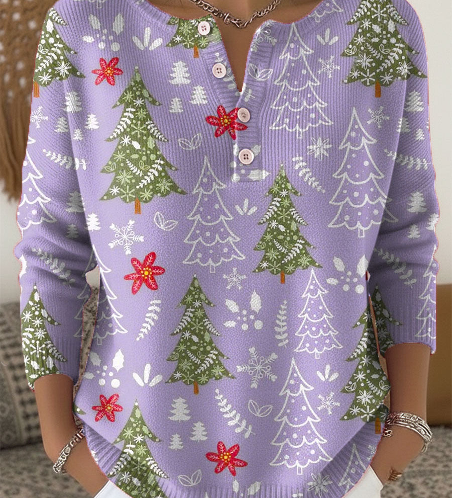 Kalira – Świąteczny sweter z guzikami