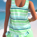 Rosa | Zrelaksowany zestaw tankini w paski