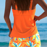 Abigail | Stylowy Tankini z Tropikalną Spódnicą