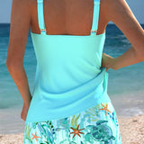 Barbara | Elegancki Tankini z Wzorem Oceanu