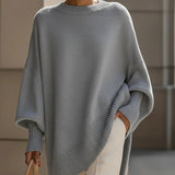 Evelyne – Elegancki sweter z asymetrycznym dołem