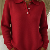 Elinor - Miękki sweter polo