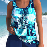 Helena | Stylowy zestaw tankini w kwiaty dla kobiet