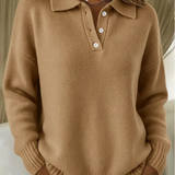 Elinor - Miękki sweter polo