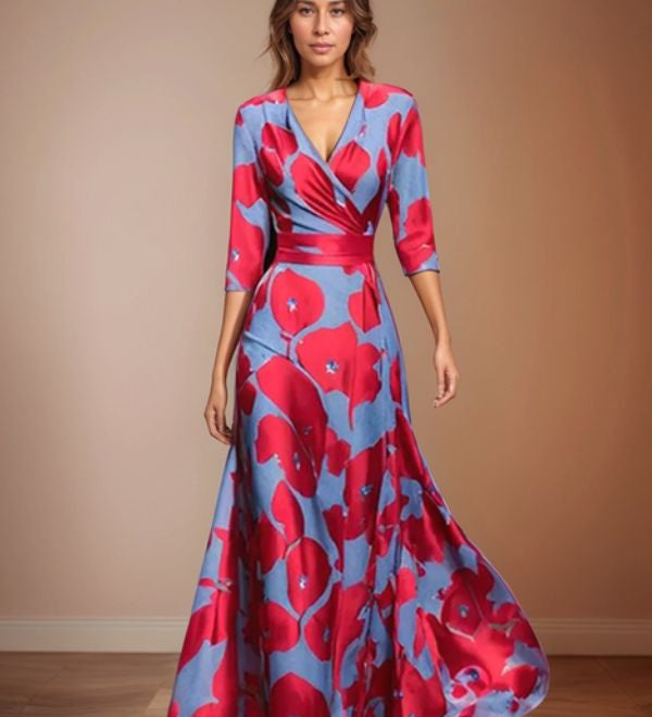 Violet™  | Ponadczasowa Elegancja Kwiatowa Sukienka