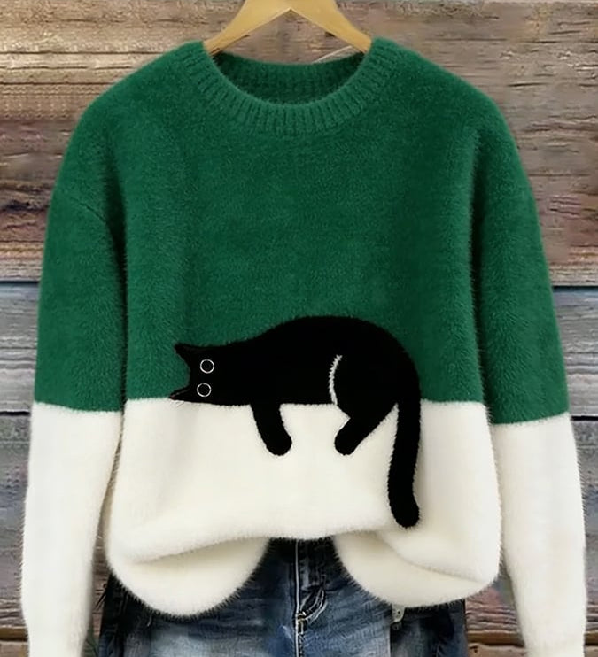 Ulmira – Bluza z graficznym kotem