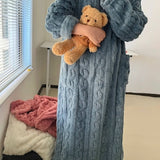 Cozy - Zimowy komplet domowy z koralowego aksamitu