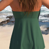 Bella | Ruffled Halter Tankini Swim Set