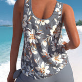 Helena | Stylowy zestaw tankini w kwiaty dla kobiet