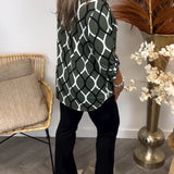 Lenoria – Luźna bluzka z eleganckim wzorem