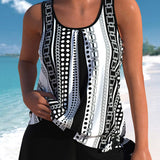 Helena | Stylowy zestaw tankini w kwiaty dla kobiet