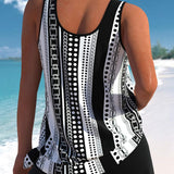Helena | Stylowy zestaw tankini w kwiaty dla kobiet