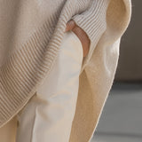 Evelyne – Elegancki sweter z asymetrycznym dołem