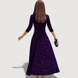 Jillian – Elegancka sukienka z weluru