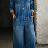 Sophia | Mono Denim z Odkrytymi Ramionami