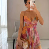 Giselle Letnia sukienka maxi w kwiaty