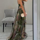 Giselle Letnia sukienka maxi w kwiaty