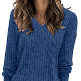Faeryn – Lekki sweter z dekoltem w serek