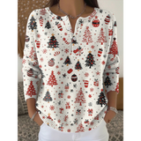 Xavina – Sweter świąteczny z guzikami