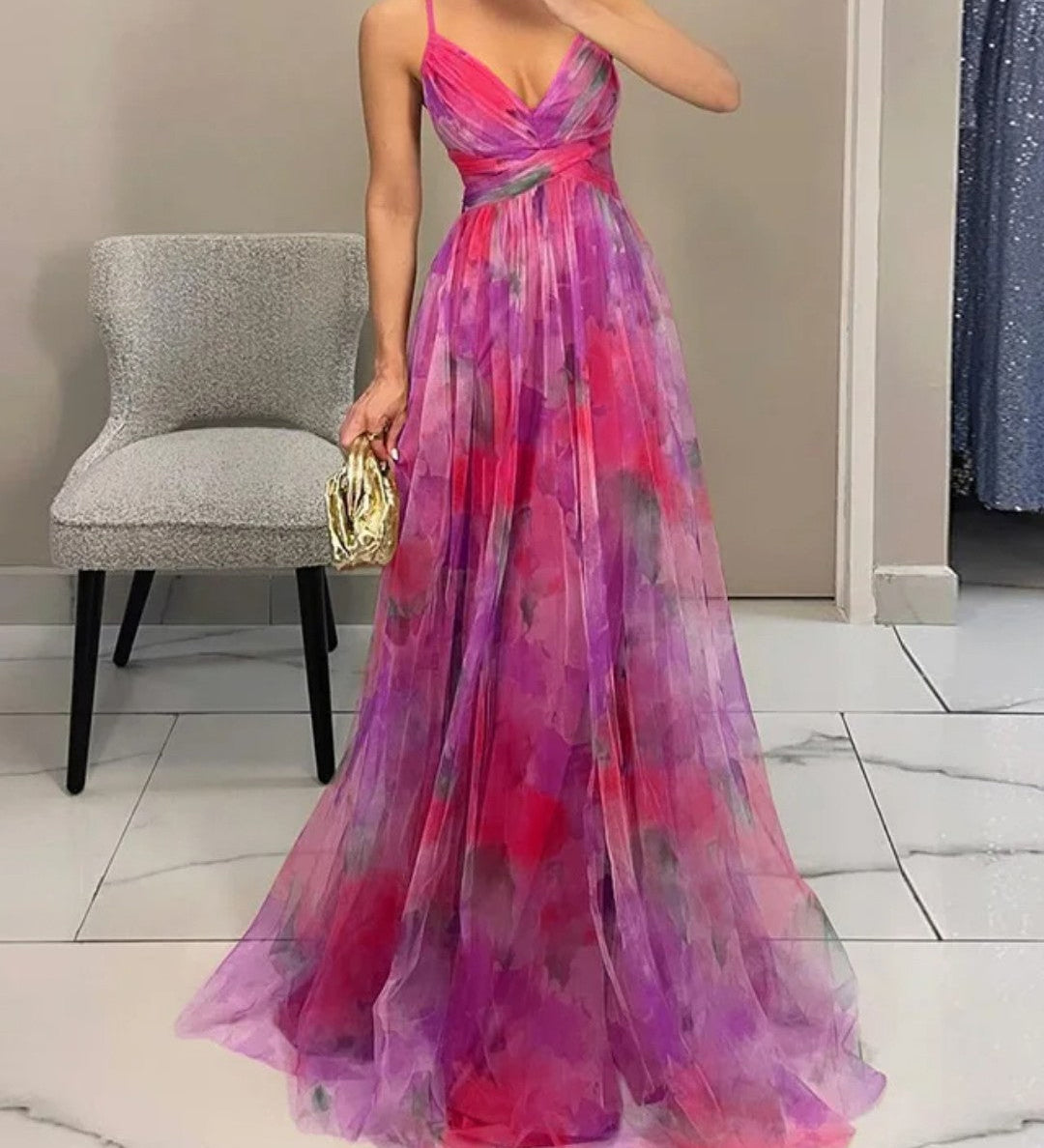 DELACROIX | Sukienka Maxi Elegancja Kwiatowa (EDYCJA LIMITOWANA!)