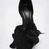 Kwiat popołudnia | Eleganckie buty na wysokim obcasie od projektanta