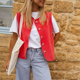 Niwia – Letnia kamizelka w stylu vintage