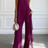 Viola | Elegancki Zestaw Halter z Spodniami
