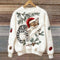 Biengojna – Pluszowy świąteczny sweter z kotkiem — zdjęcie 2