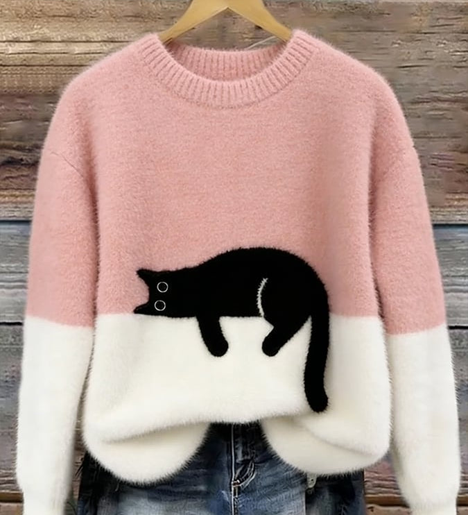 Ulmira – Bluza z graficznym kotem