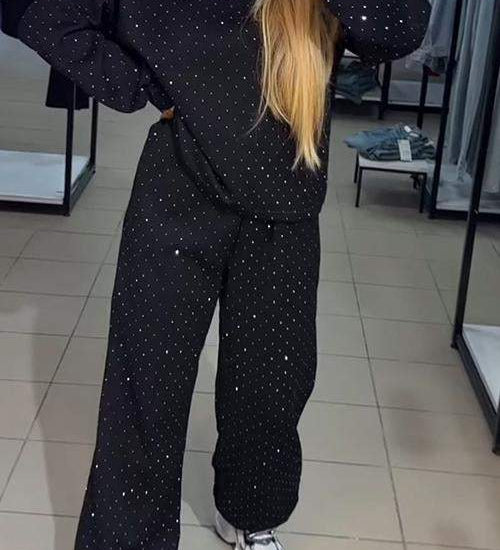 Adela - Diamond Zestaw sweter i spodnie