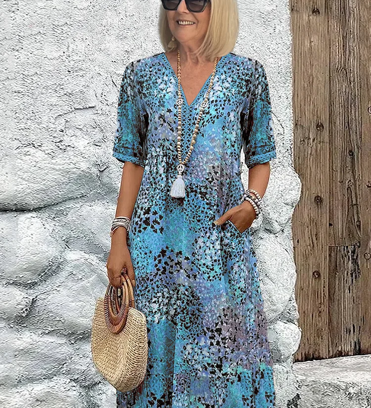 ZUZANNA | ŻYWE MIDI SUKIENKA Z ELEGANCKIM ZASŁONIENIEM BRZUSZKA