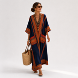 Kaftan Samira Niebieski Etniczny