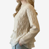 Melivara – Teksturowany sweter z detalami