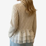 Melivara – Teksturowany sweter z detalami