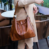 Justyna - Skórzana torba typu hobo