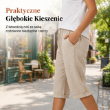 Maja | Bawełniano-Lniane Szorty Damskie